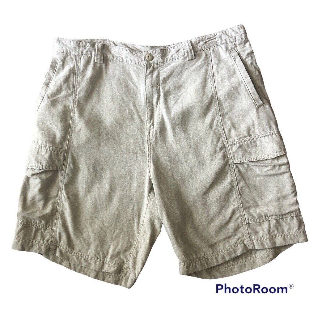 Tommy Bahama Relax Khaki Cargo  Beach Shorts M24